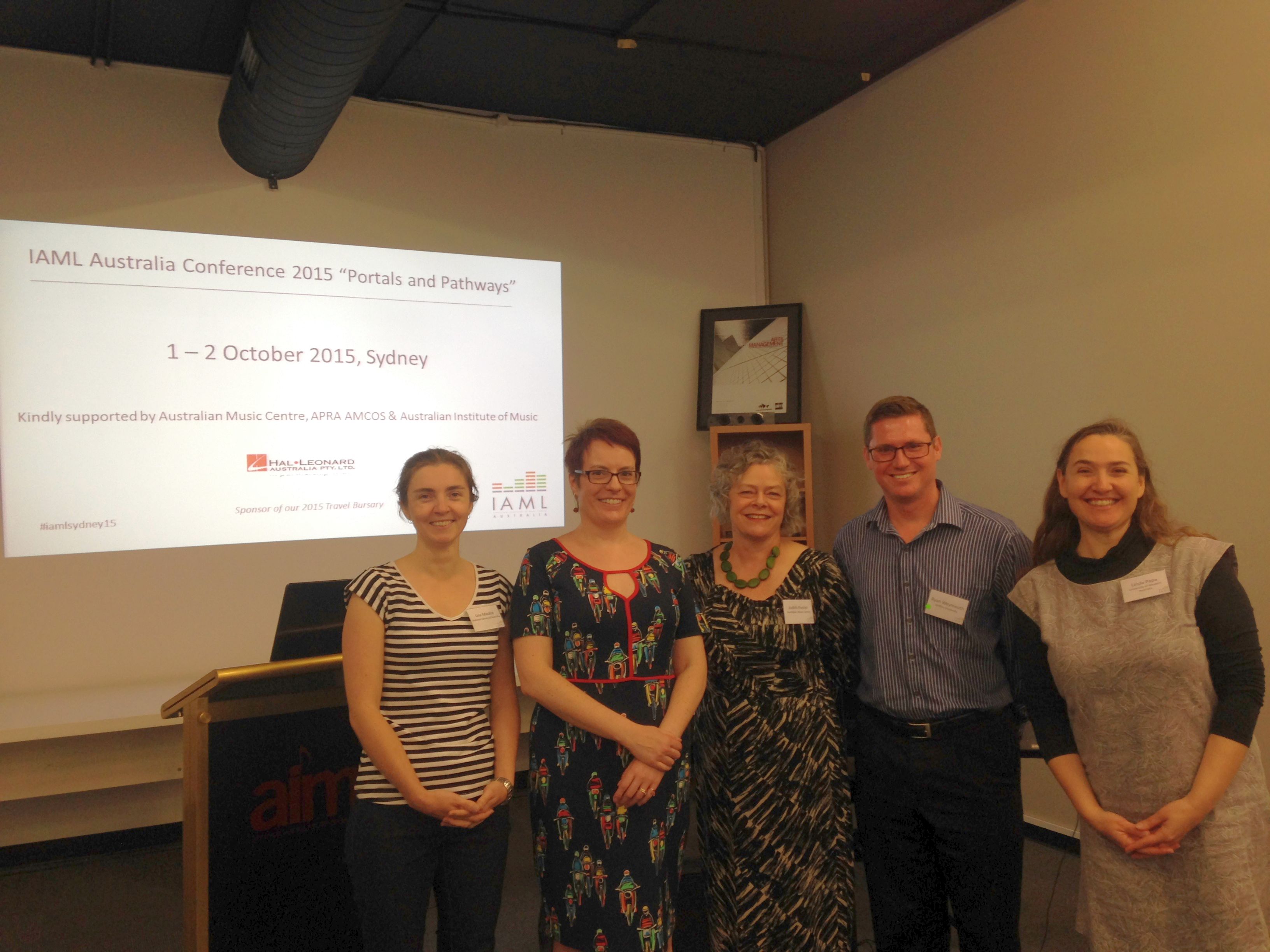 IAML Australia Hal Leonard Travel Bursary recipients