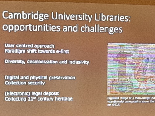 Conference slides: Cambridge University Libraries