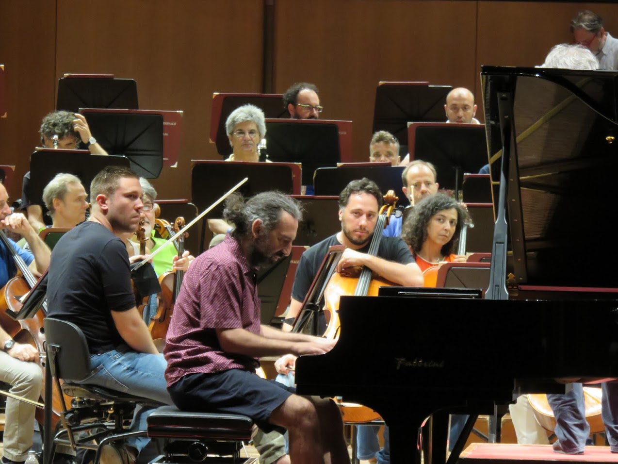 Music Academy of Santa Cecilia Orchestra open rehearsal, photo by Marianna Zsoldos