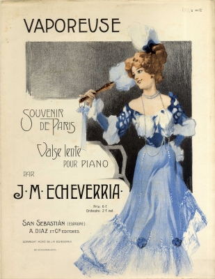 Sheet music to Vaporeuse for piano