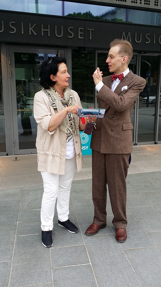 From left to right: Ilvi Rauna (The Estonian Academy of Music and Theatre, Tallinn) and Irmeli Koskimies (Sibelius Academy Library, Helsinki)