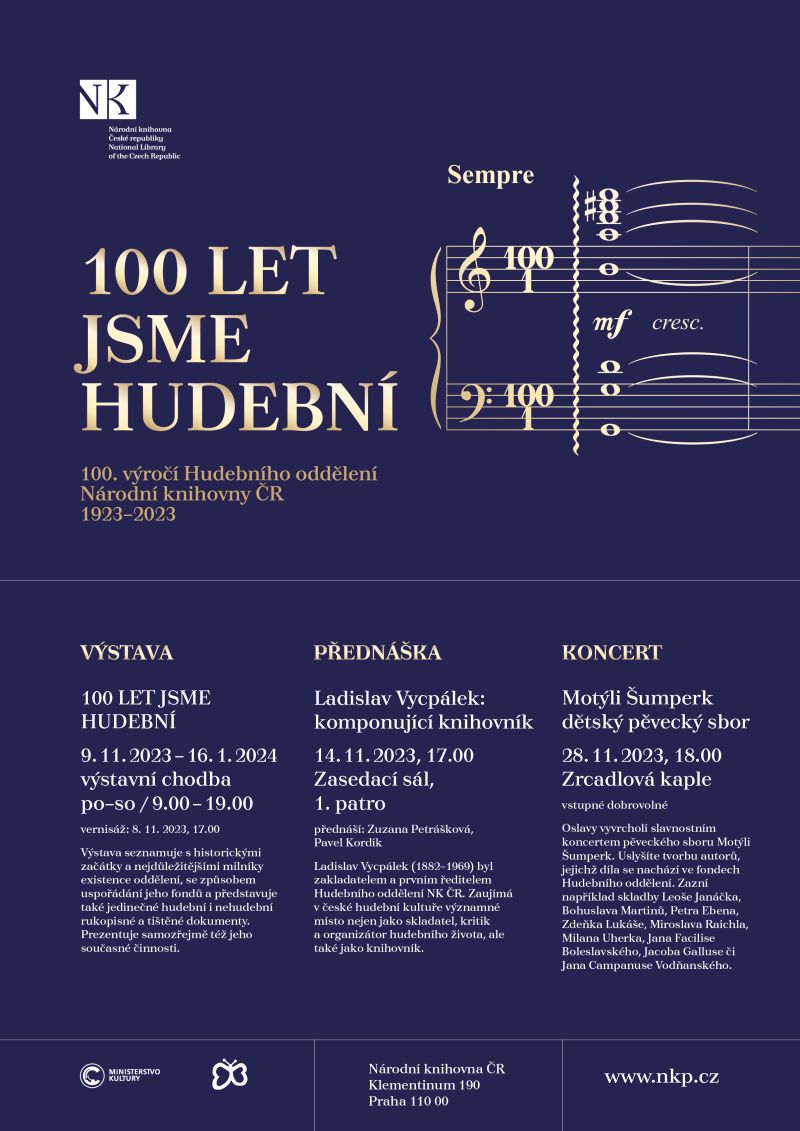 Poster for 100 Years of the Music Library