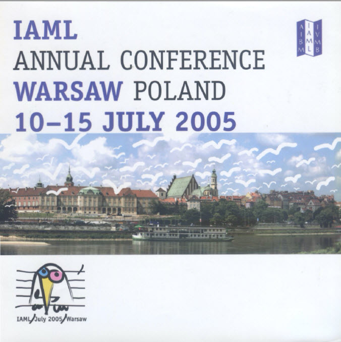 Cover of the IAML conference brochure 2005, Warsaw