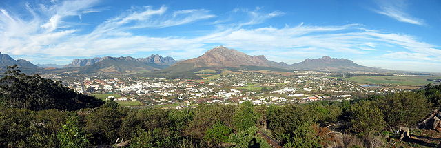Panorama of Stellenbosch