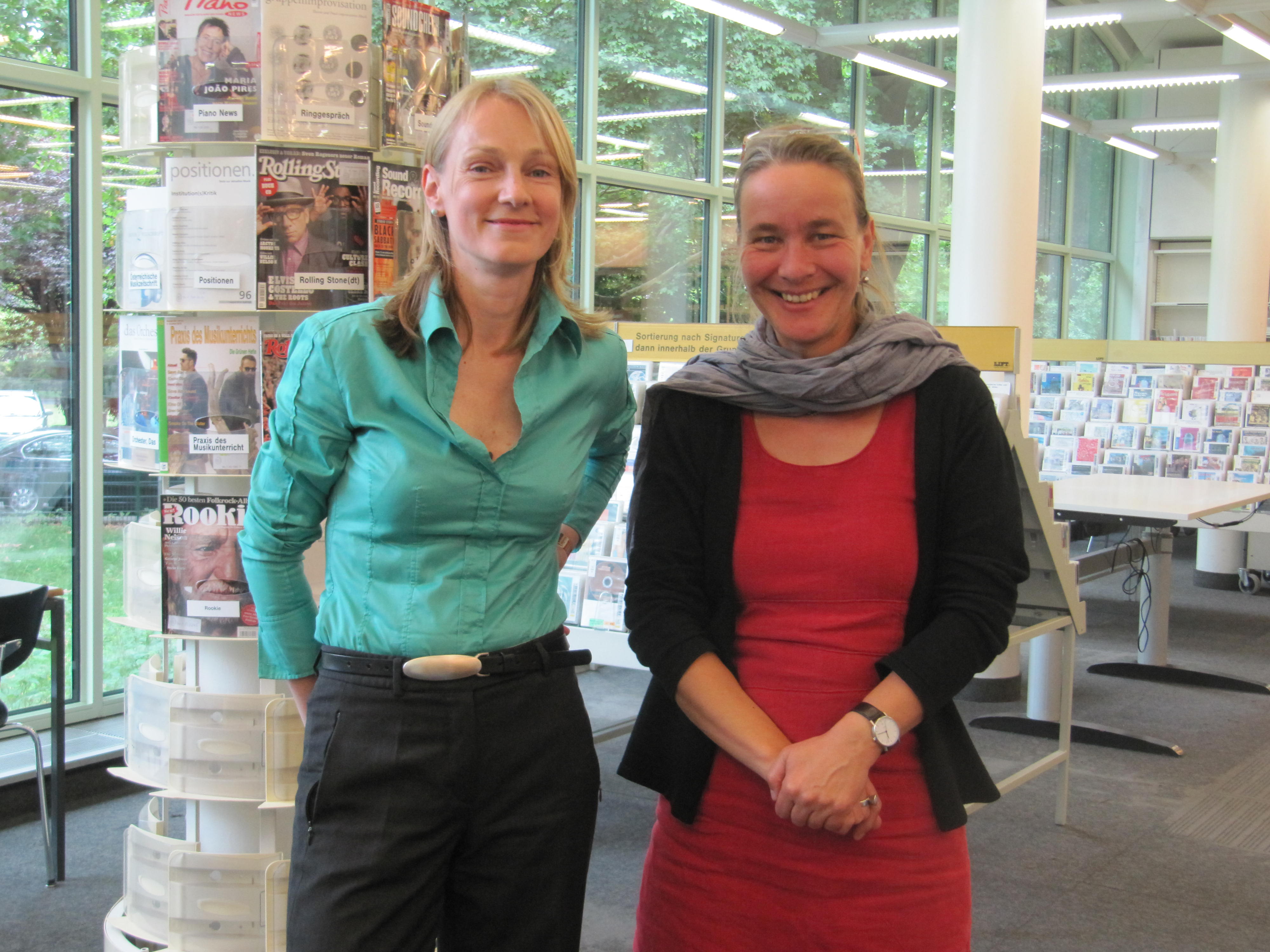 Susanne Hein (left) and Christiane Dillge (right) from Zentral- und Landesbibliothek, Berlin