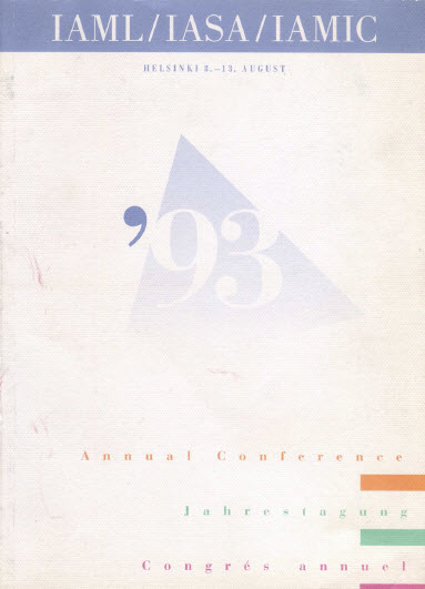 Helsinki programme cover, 1993