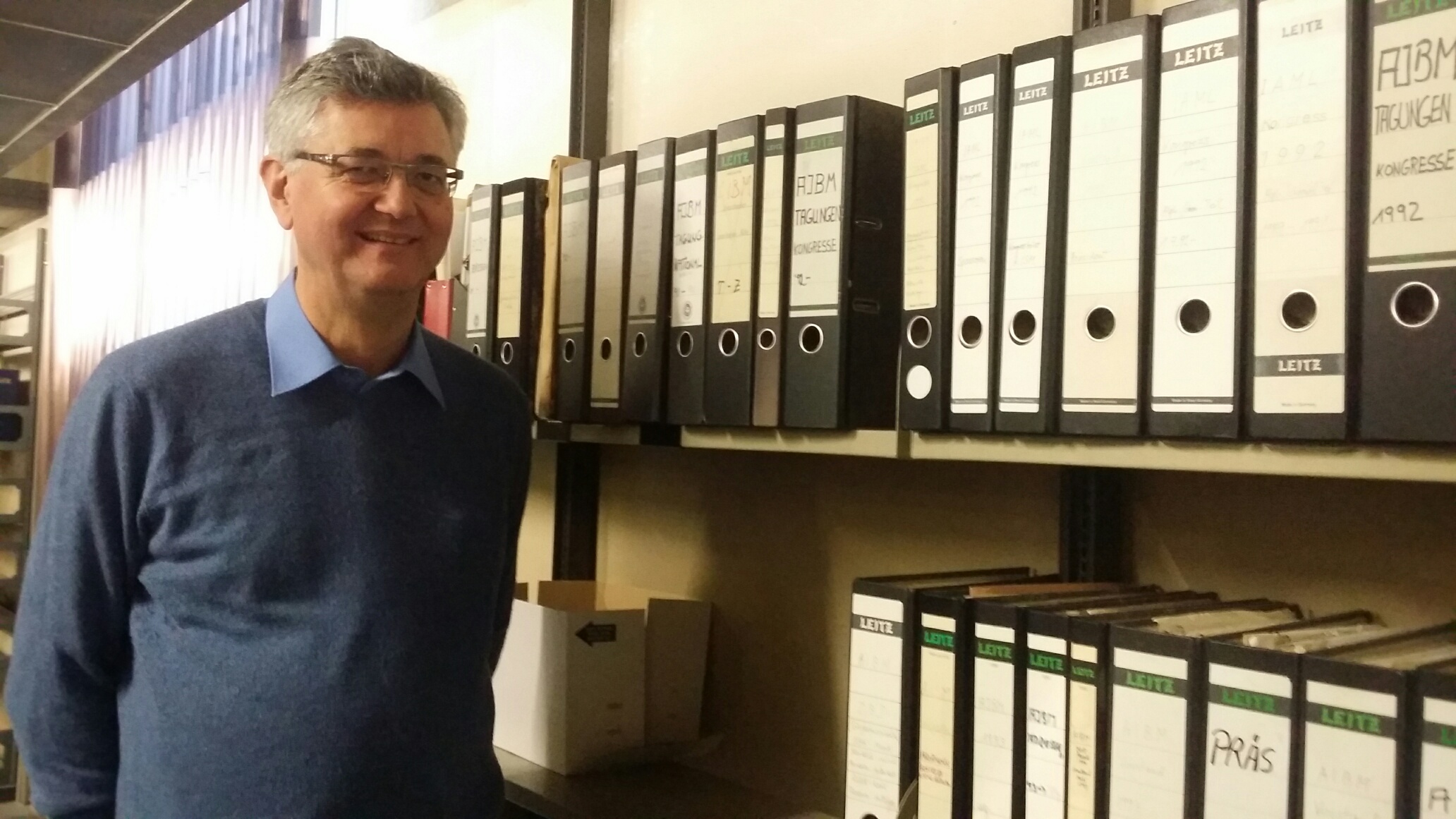 Jürgen Diet with the IAML Germany archive 