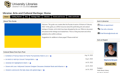 LibGuide about Ukraine