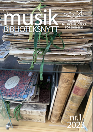 Cover of  Musikbiblioteksnytt