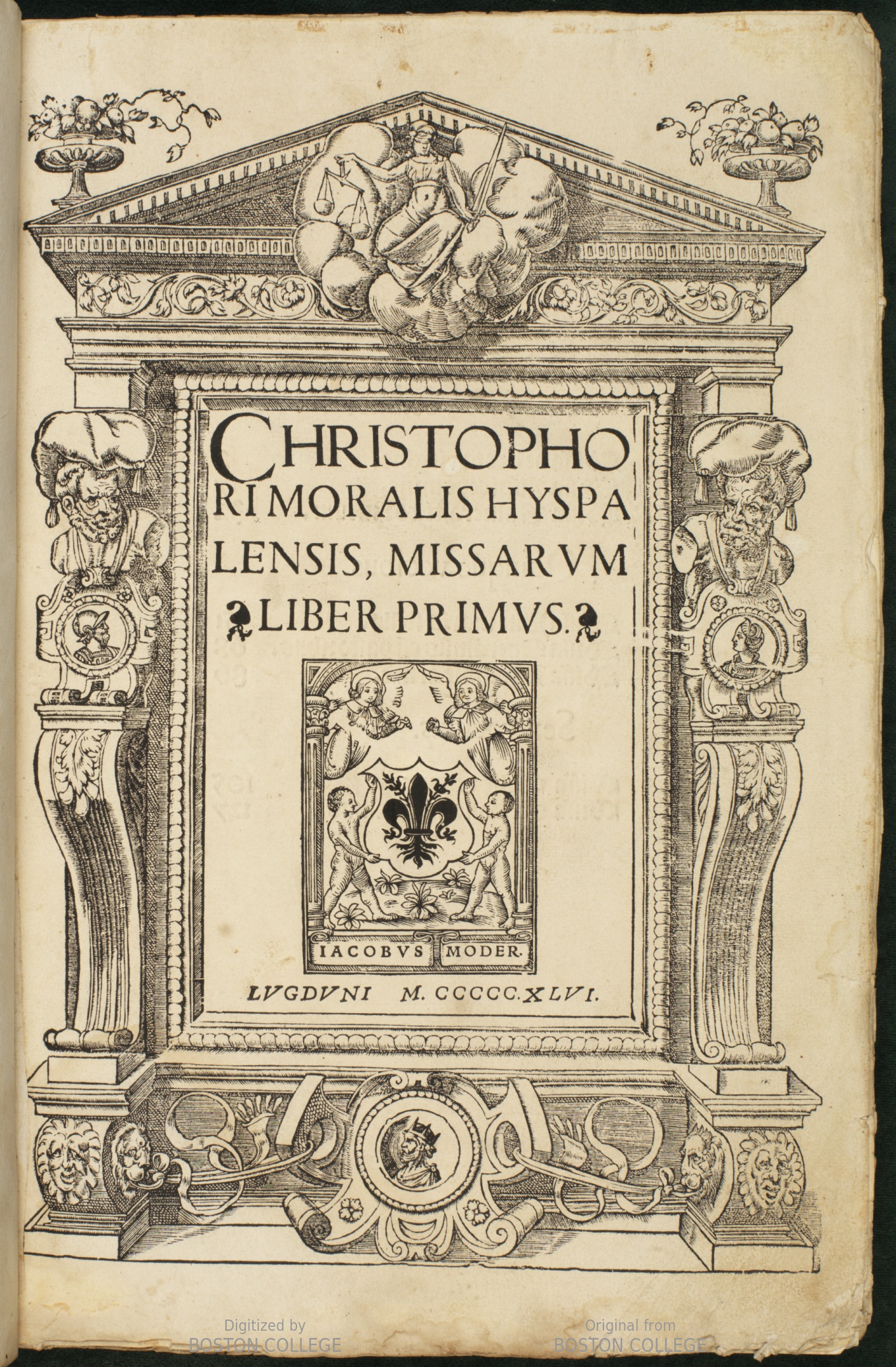 Morales Mass Book title page