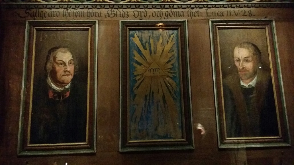 Martin Luther (left) and Phillip Melanchthon (right) – a painting in the cathedral treasury