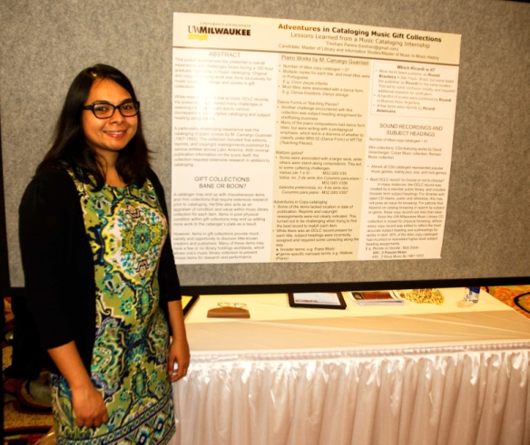Treshani Perera at her poster session (courtesy of Gerry Szymanski)