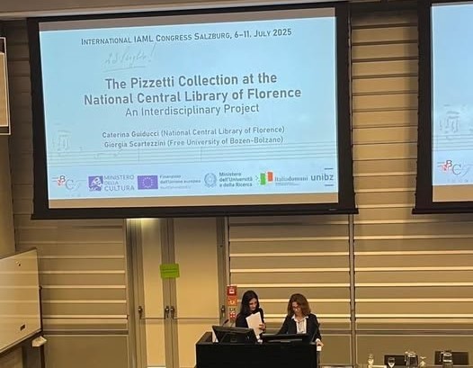 Insieme a Caterina Guiducci per presentare la nostra relazione intitolata “The Pizzetti Collection at the National Central Library of Florence. An Interdisciplinary Project”
