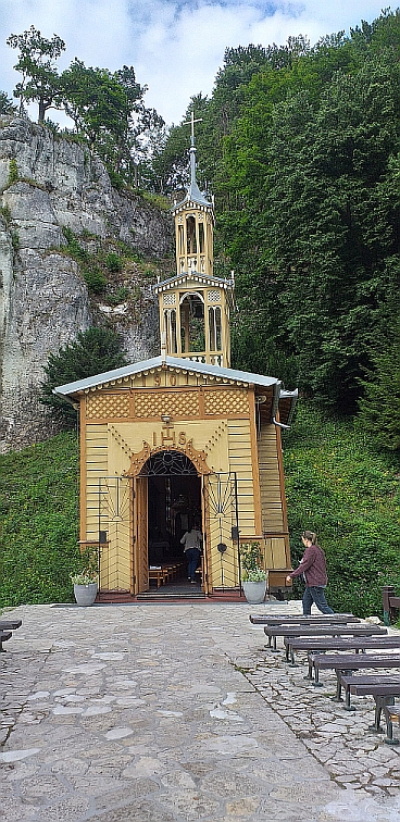 A small chapel in a park