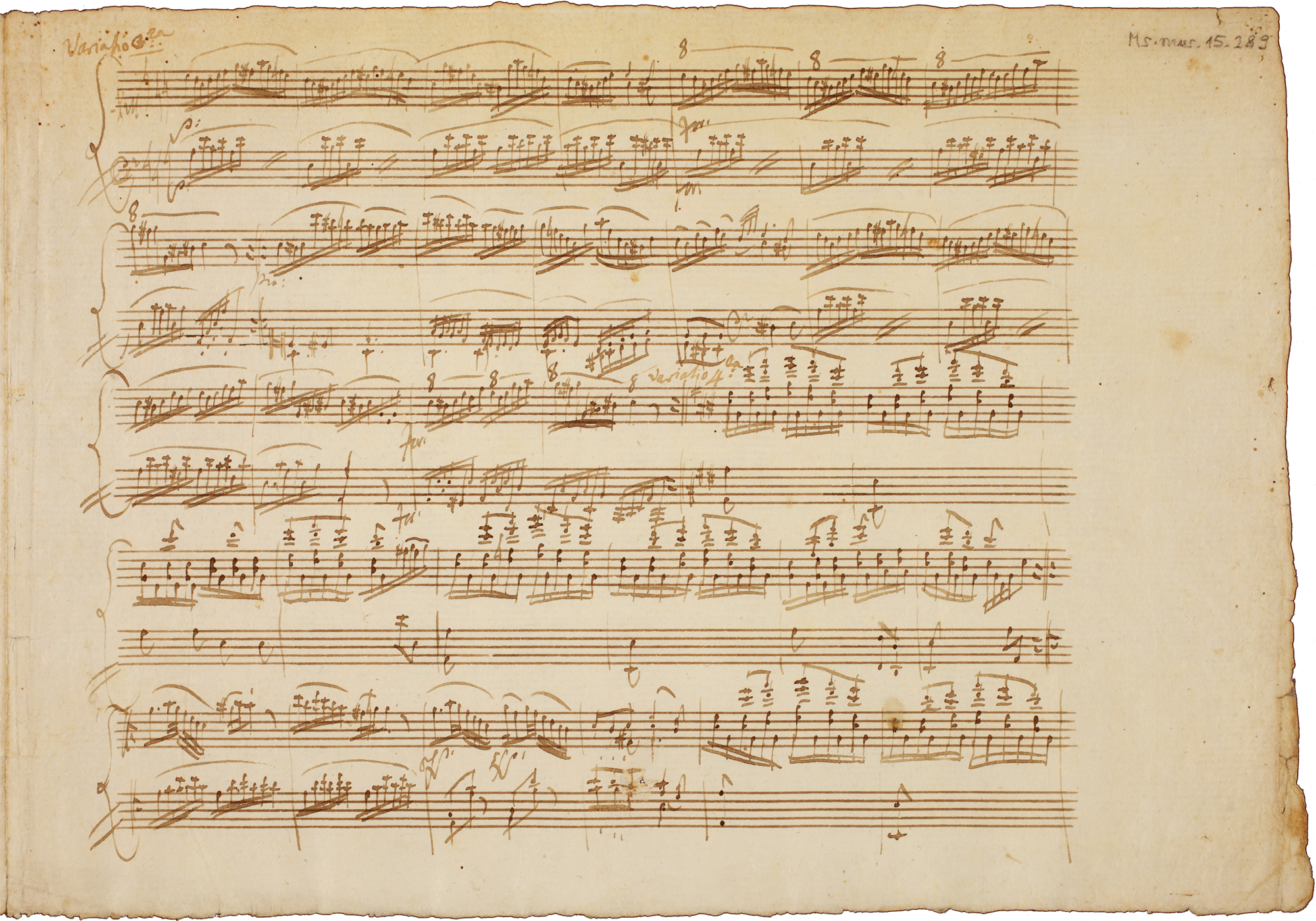 Autograph manuscript of Mozart K.331
