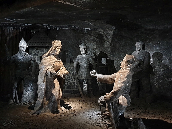 Szent Kinga legendája a Wieliczkai sóbányában