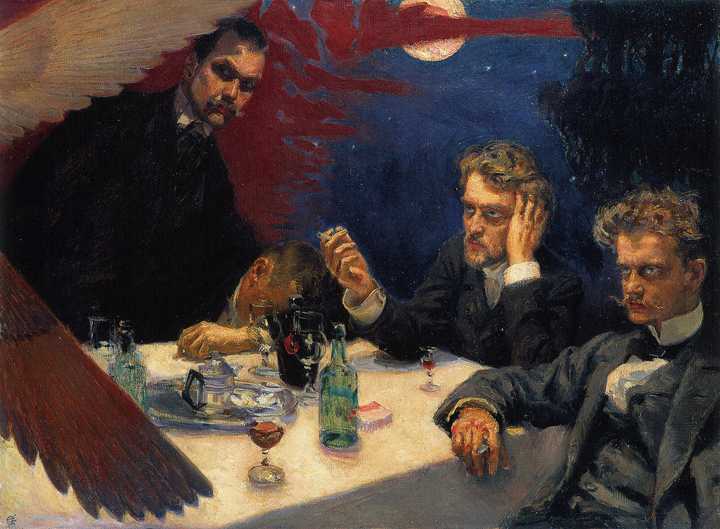 Symposium (Gallen-Kallela) - Sibelius on right