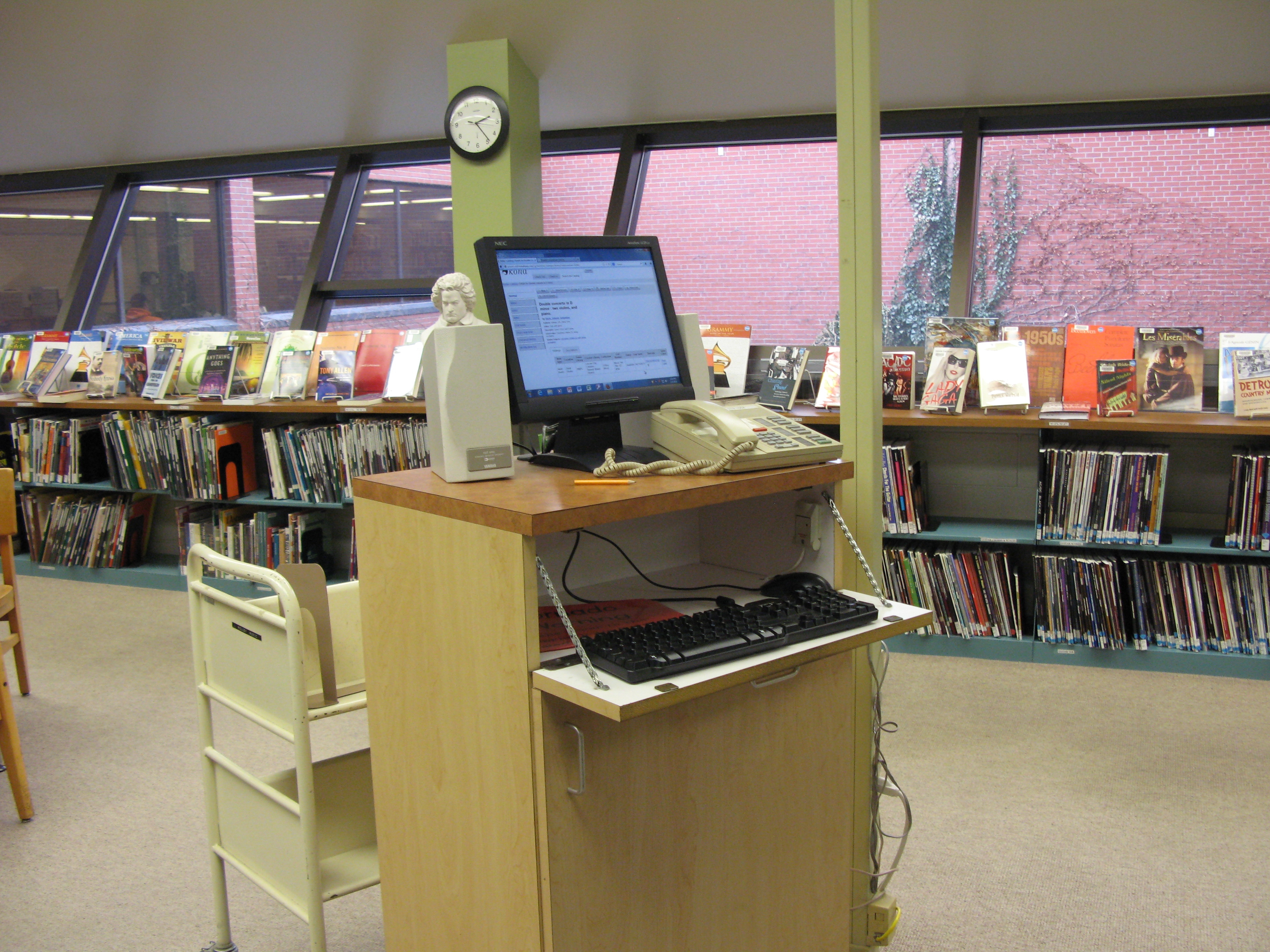 Service Kiosk Polley Music Library Lincoln NE Carolyn Dow