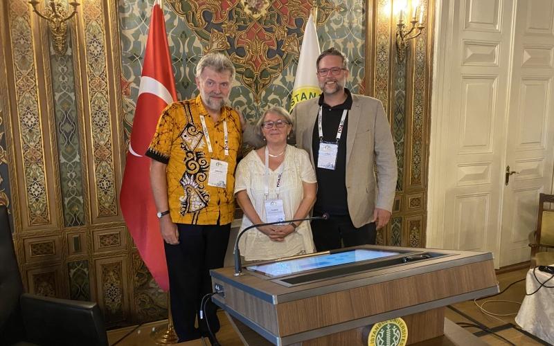 Three Presidents. From left to right Svanibor Pettan (ICTMD), Pia Shekhter (IAML), Tre Berney (IASA) | ©John-Francis Goodacre