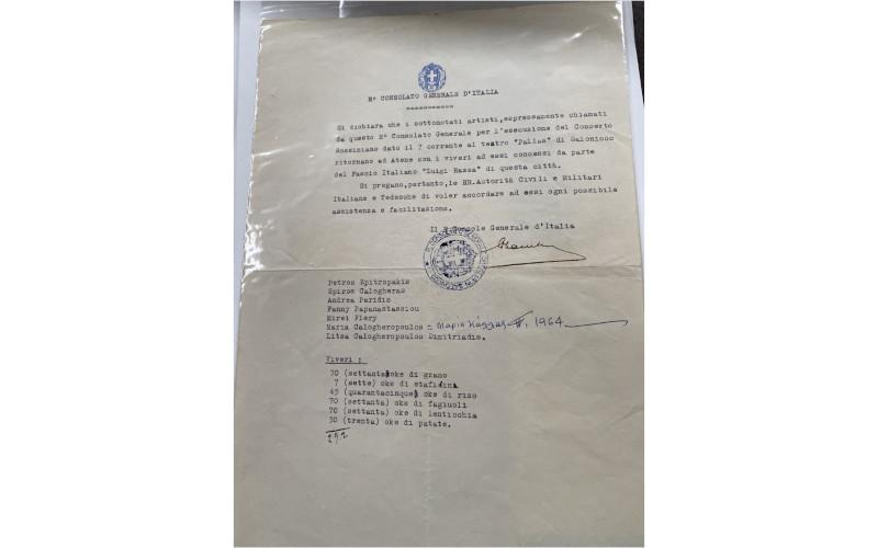 Photo 11. Maria Callas’ contract (image courtesy of Pia Shekhter)