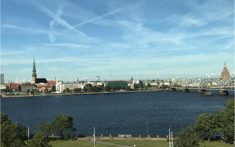 Riga. Udsigt fra Nationalbiblioteket/View from the National Library